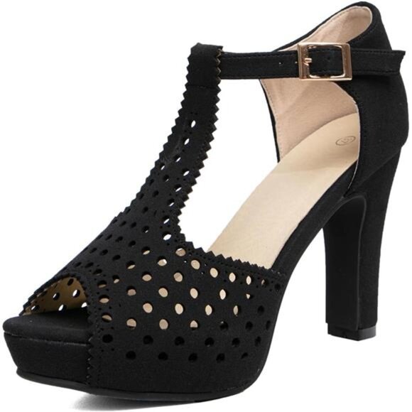 Vintage Chic Sandals Sleek High Heel Easy SlipOn